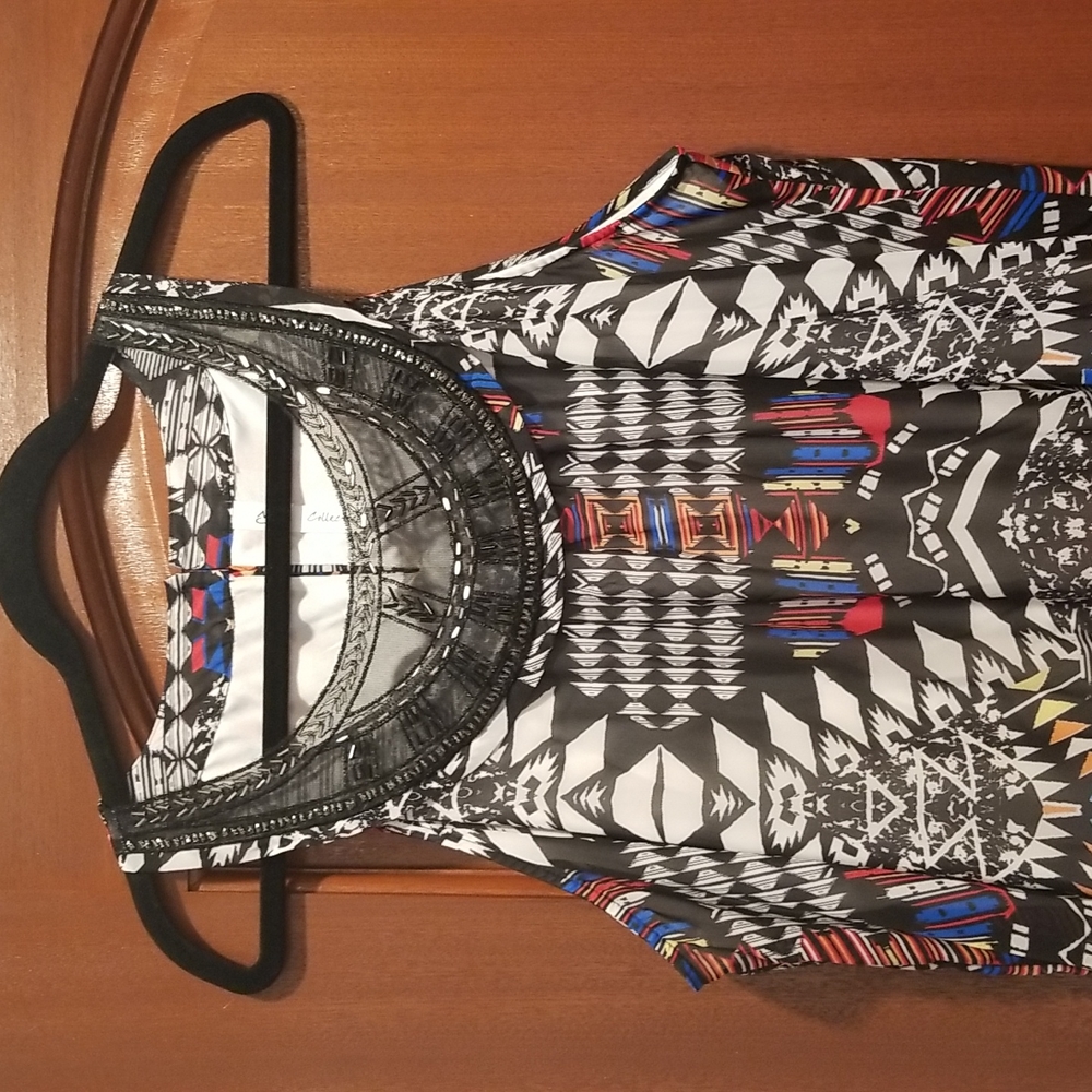 NY Collection Asymmetrical Versatile sleeveless long dress, size L - Picture 3 of 15